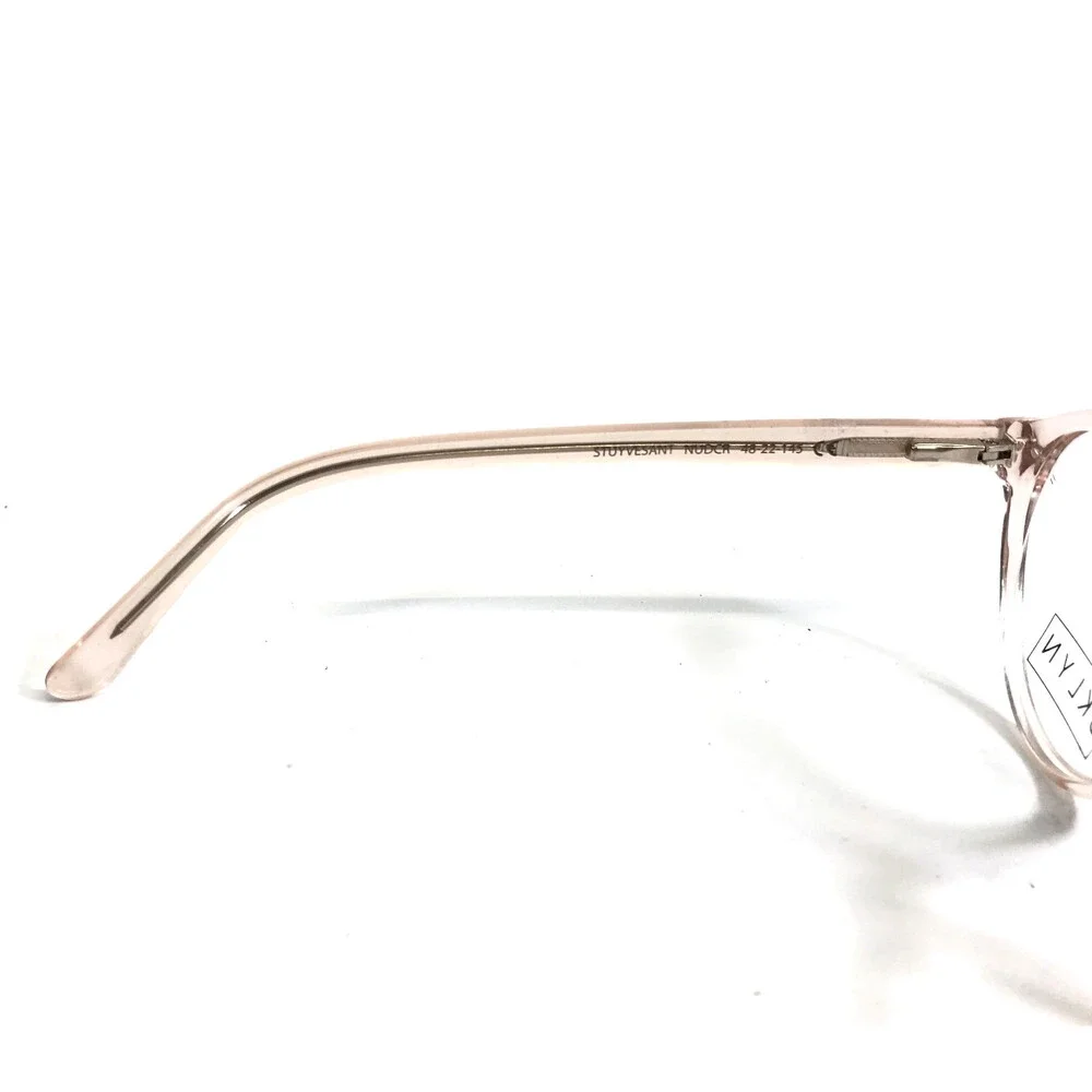 BKLYN Eyeglasses Frames STUYVESANT NUDCR Nude Crystal Round Full Rim 48-22-145